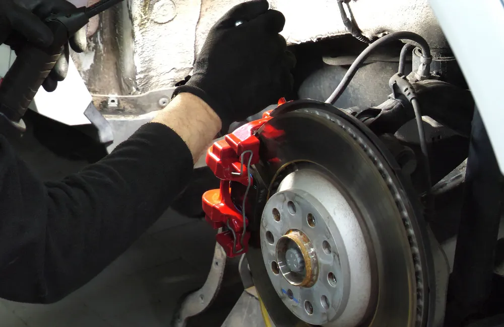 วิธีแก้เบรคหน้าติด