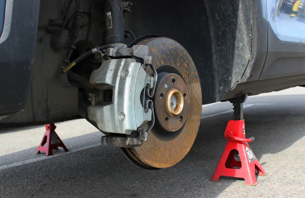 วิธีแก้เบรคหน้าติด