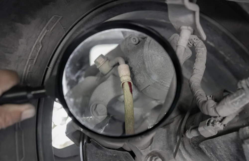 กระบอกเบรคหลังรั่ว